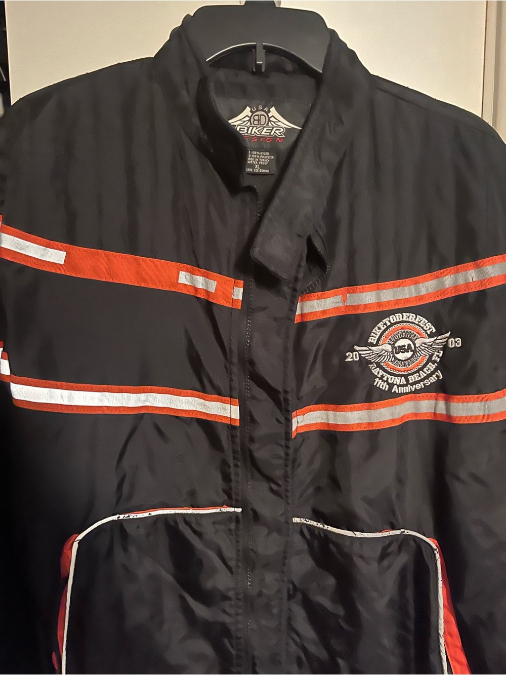 Vintage Collectible Biketoberfest XL Reflective Jacket from 2003